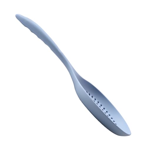 Garneck Silicone Filterlöffel Hochtemperaturbeständiger Küchensieben für Pasta Dumplings und Heiße Gerichte Lebensmittelechtes nicht Haftendes Design Blau Küchenwerkzeug für Kochen und von Garneck