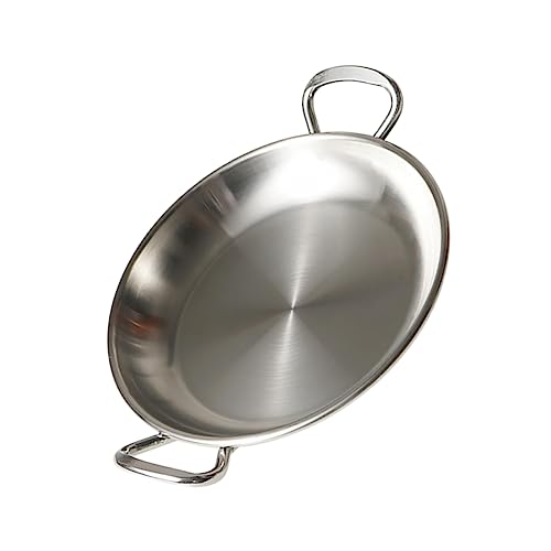 Garneck Speiseteller - Meeresfrüchtetopf Aus Edelstahl Mit Tellergriffen Multifunktionales Serviertablett Versilbert von Garneck