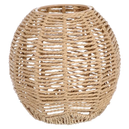 Garneck Stilvolle Imitierte Gewebte Rattan-stehlampe Mit Lampenschirm Für Zuhause Restaurant Hotel Einfache Installation Ästhetische Note von Garneck