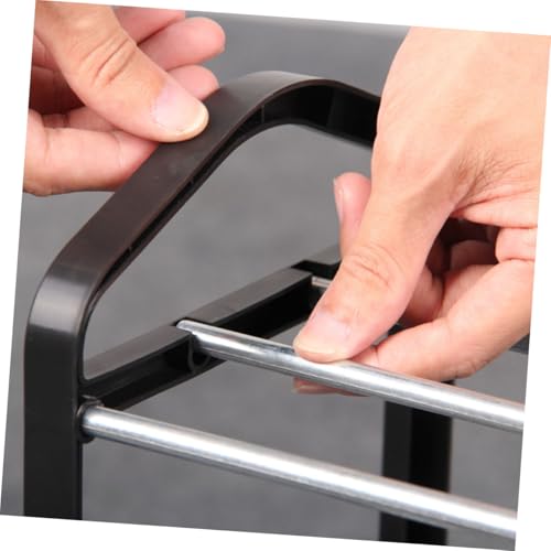 Garneck Stöckiges Schuhregal aus Kunststoff und Stahl Einfach Montierbar ohne Werkzeug Platzsparender Schuhorganizer für Schuhe für Flur Schlafzimmer und Eingangsbereich Schwarzes Garneck Stöckiges Schuhregal aus Kunststoff und Stahl Einfach Montierbar ohne Werkzeug Platzsparender Schuhorganizer für Schuhe für Flur Schlafzimmer und Eingangsbereich Schwarzes von Garneck