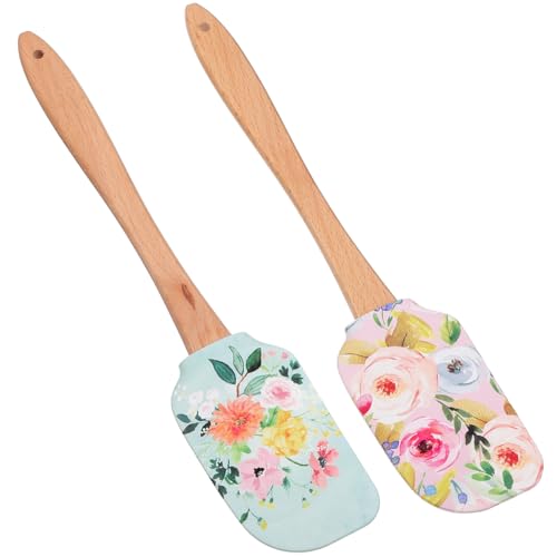 Garneck Teigschaber Silikon Mit Holzgriff - Bunt Gemustert - Rosa 2 Stück – Ideal Zum Kochen Backen Und Mischen Perfekt Für Ihre Küchenutensilien Und Als Garneck Teigschaber Silikon Mit Holzgriff - Bunt Gemustert - Rosa 2 Stück – Ideal Zum Kochen Backen Und Mischen Perfekt Für Ihre Küchenutensilien Und Als von Garneck