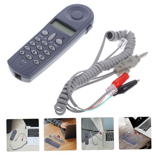 Garneck Telefonkabel Tester mit Steckverbindern Tragbares Kabelprüfgerät für Telefon Netzwerkkabel Leichtes Werkzeug zur Fehlerdiagnose Vielseitig Einsetzbar für Telefonleitung und von Garneck