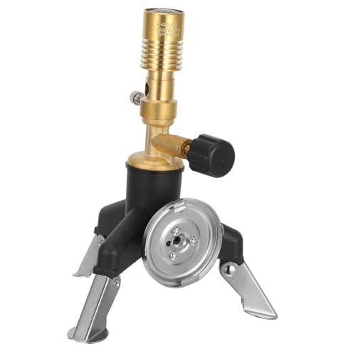 Garneck Tragbarer Messing Bunsenbrenner Multifunktional Robust für Labor und Outdoor Zuverlässige Leistung Effiziente Wärmeabgabe für Camping und Reisen von Garneck