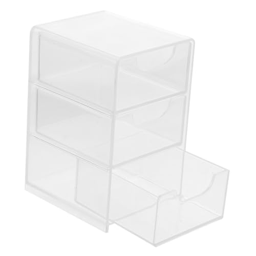 Garneck Transparente Aufbewahrungsbox mit Staubschutz Vielseitiger Desktop Organizer für Büro und Kosmetik Platzsparend Modernes Design Effiziente Ordnungslösung von Garneck