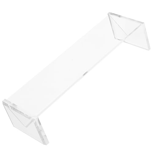 Garneck Transparenter Acryl Dessert display Tablett Rechteckiges Servierbrett Stilvoller Europäischer Stil Robustes Acrylmaterial Vielseitiges Snack Obsttablett für Buffet und Party von Garneck