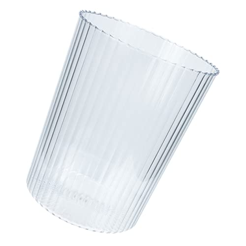 Garneck Transparenter Mülleimer aus Pet für Wohnräume Robuster Abfallkorb ohne Deckel Vielseitig als Aufbewahrung oder Blumenvase Nutzbar für Büro und Zuhause von Garneck