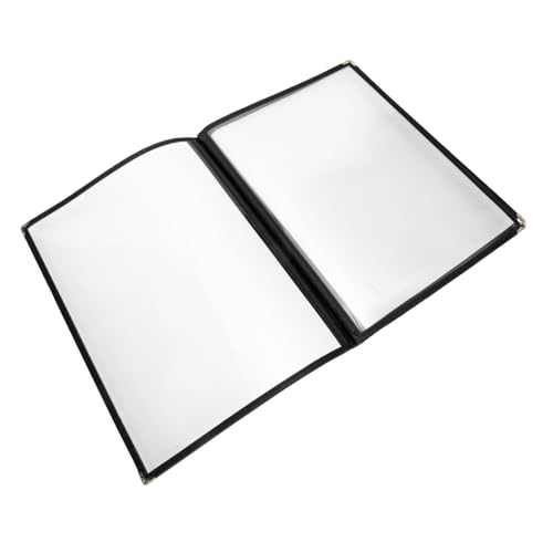 Garneck Transparentes Menüschutzcover aus PVC Langlebiger Speisekartenhalter für Restaurant Bar Hotel Praktische Menüabdeckung zum Schutz und Präsentation von Garneck