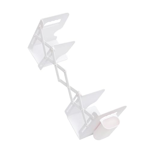 Garneck Verstellbare Buchstützen mit Stiftehalter aus Robustem Abs Teleskopisch Erweiterbar Multifunktionaler Organizer für Büro Zuhause und Schule Platzsparender Schreibtisch Buchhalter von Garneck