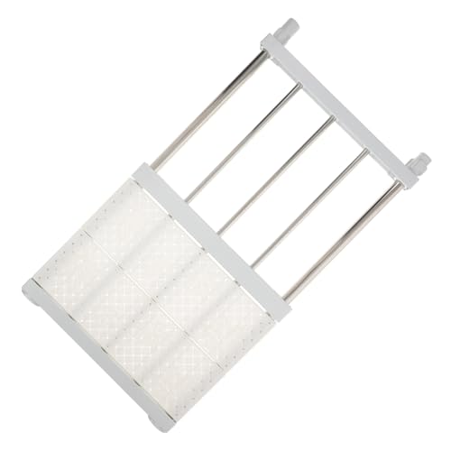 Garneck Verstellbares Bohrfreies Wandregal Weißes Schichtbares Aufbewahrungsregal für Bad Schlafzimmer Küche Platzsparendes Einfach Montierbares Partition Rack mit Robuster Halterung von Garneck