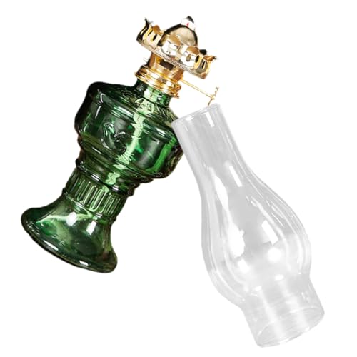 Garneck Vintage Glas Petroleumlampe Öllampe Aus Klarem Glas Große Öllampe Für Wohnzimmer Schlafzimmer Und Camping Zur Beleuchtung von Garneck