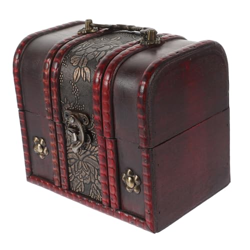 Garneck Vintage Schmuckkästchen Holztruhe mit Großem Fassungsvermögen Retro Schmuck Aufbewahrungsbox für Ringe Armbänder Ohrringe Vielseitige Holztruhe als Geschenkverpackung und Garneck Vintage Schmuckkästchen Holztruhe mit Großem Fassungsvermögen Retro Schmuck Aufbewahrungsbox für Ringe Armbänder Ohrringe Vielseitige Holztruhe als Geschenkverpackung und von Garneck