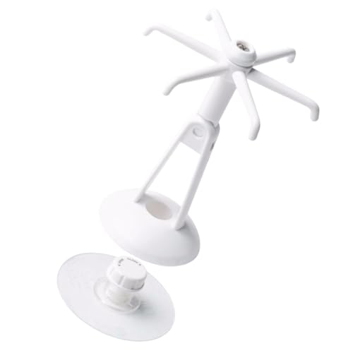 Garneck Wandhaken Küchenutensilienhalter Drehbar Selbstklebend Starker Halt Weiß Küchenaufbewahrung Ohne Bohren von Garneck