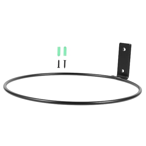 Garneck Wandhalterung Blumentopf 8Inch – Metall Blumentopfhalter-Ring Zur Wandmontage - Ideal Für Hängende Pflanzen Im Innen Und Außenbereich Elegantes Design in Schwarz Für Garten von Garneck