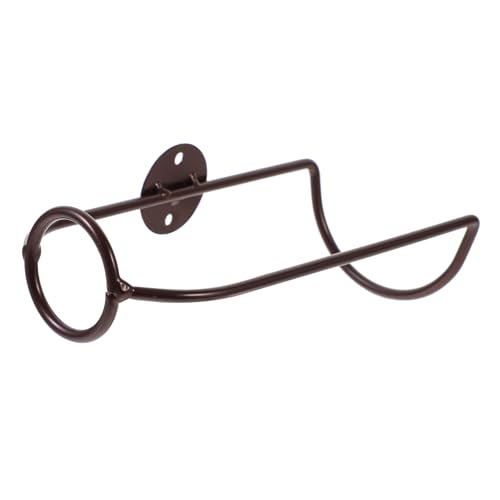 Garneck Wandmontiertes Weinregal Eleganter Flaschenhalter für Flasche Robuste Wandmontage für Esszimmer und Küche Hochwertige Metallkonstruktion Rotkupferfarbe von Garneck