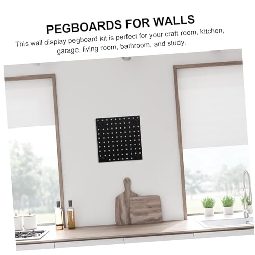 Garneck Wandpaneel Kunststoff Lochplatte Schwarz Multifunktionaler Wandorganizer für Werkstatt Küche Bad Wohnzimmer und Büro Werkzeughalter Platzsparendes Wandregal Garneck Wandpaneel Kunststoff Lochplatte Schwarz Multifunktionaler Wandorganizer für Werkstatt Küche Bad Wohnzimmer und Büro Werkzeughalter Platzsparendes Wandregal von Garneck