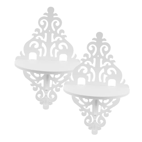 Garneck Wandregal Pflanzenhalter Weiß Dekoratives Geschnitztes Wandmontage Regal Schwebendes Aufbewahrungsregal für Wohnzimmer Kleines Praktisches Regal für Pflanzen und Deko Stabil und Garneck Wandregal Pflanzenhalter Weiß Dekoratives Geschnitztes Wandmontage Regal Schwebendes Aufbewahrungsregal für Wohnzimmer Kleines Praktisches Regal für Pflanzen und Deko Stabil und von Garneck