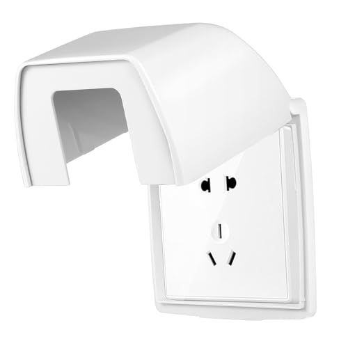 Garneck Wasserdichte Steckdosenabdeckung mit Großem Öffnungswinkel Langlebiger Wandschutz für Badezimmer Küche Außenbereich Einfache Installation Vielseitiger Schutz für Elektrische von Garneck