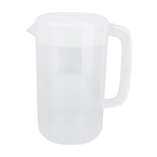 Garneck Wasserkrug Mit Deckel Aus Kunststoff Groß Saftkrug Für Zuhause Milchtee-laden Mit Messung Griffdesign Auslassleicht Zu Reinigen von Garneck