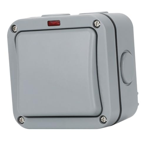 Garneck Wetterfester Outdoor Lichtschalter Wasserdichter Wand schalter für Garten und Pool Robustes Türzugangskontroll schalter Push button starter Langlebig und Zuverlässige Leistung Garneck Wetterfester Outdoor Lichtschalter Wasserdichter Wand schalter für Garten und Pool Robustes Türzugangskontroll schalter Push button starter Langlebig und Zuverlässige Leistung von Garneck