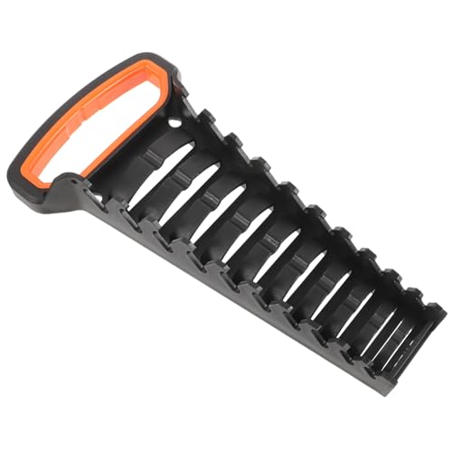 Garneck Wrench Organizer Teiliges Schraubenschlüsselhalter mit Mehreren Schlitzen Rutschfester Werkzeughalter für Werkstatt Garage mit Tragegriff und Wandmontage von Garneck