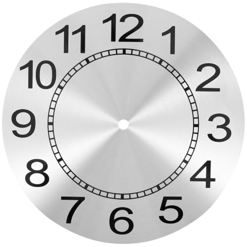 Garneck Zifferblatt Für Wanduhr Runde Uhrenscheibe Stabil Und Langlebig DIY Uhr Zubehör Minimalistisches Design Für Heim Und Büro von Garneck