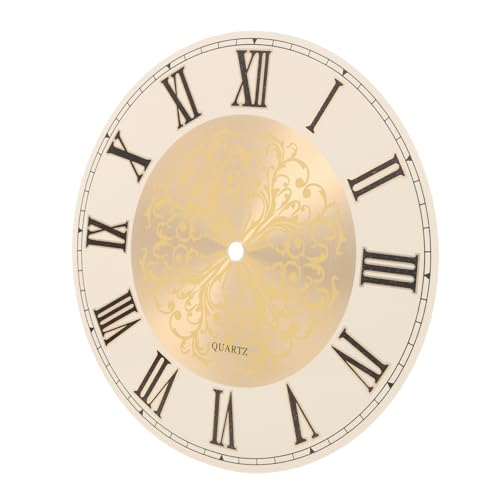 Garneck Zifferblattplatte Zifferblatt für Wanduhr Rund Zifferblattscheibe Eisenzifferblatt Ersatz Wanduhr-zifferblatt Zubehör von Garneck