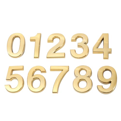 Garneck Zimmernummer 10 Stücke Dreidimensionale Digital Signs Postbox Numbers 0-9 Hausnummern Stra?enausstattung Fenster Türen Postf?cher Büroadresse Zeichen Golden Nummer Messing Garneck Zimmernummer 10 Stücke Dreidimensionale Digital Signs Postbox Numbers 0-9 Hausnummern Stra?enausstattung Fenster Türen Postf?cher Büroadresse Zeichen Golden Nummer Messing von Garneck