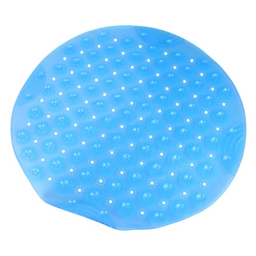 Garneck rutschfeste Runde PVC Badematte mit Saugnäpfen Umweltfreundliche Duschmatte für Badezimmer und Wohnbereiche Strapazierfähig Maschinenwaschbar Blauer Bodenbelag Garneck rutschfeste Runde PVC Badematte mit Saugnäpfen Umweltfreundliche Duschmatte für Badezimmer und Wohnbereiche Strapazierfähig Maschinenwaschbar Blauer Bodenbelag von Garneck