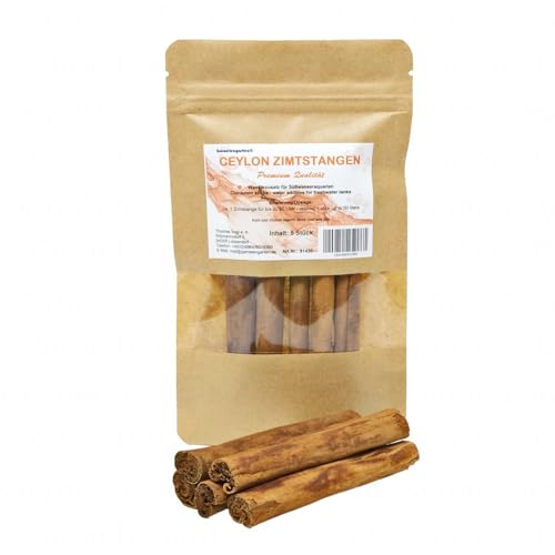 Garnelengarten® Ceylon Zimtstangen - 5 Stück- natürlicher Wasseraufbereiter für Süßwasseraquarien von Garnelengarten