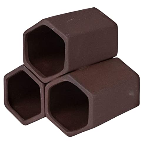 GRNLO ProCray Shelter Aquarium Deko | Wabenförmige Keramik Höhle für Krebse und Krabben | Stapelbarer Versteckplatz | 9 x 9 x 7 cm von Garnelio