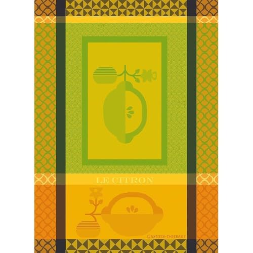 Garnier Thiebaut Geschirrtuch Le Citron Ocre 44260, Gr. 56x77 cm von Garnier-Thiebaut USA