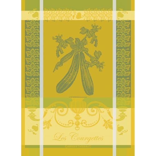 Garnier Thiebaut Les Courgettes Jonquille Jacquard French Küchentuch von Garnier-Thiebaut USA