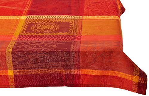 Garnier Thiebaut 26675 Tausend Wax Tischdecke Baumwolle Ketchup 89 x 89 cm von Garnier Thiebaut