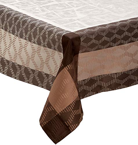 Garnier Thiebaut 32549 Fields Rechteckige Tischdecke aus Baumwolle Erde 155 x 155 cm Garnier Thiebaut 32549 Fields Rechteckige Tischdecke aus Baumwolle Erde 155 x 155 cm von Garnier Thiebaut