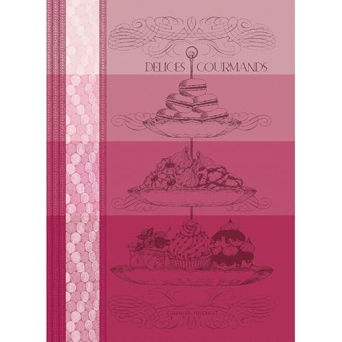 Garnier Thiebaut 44253 Geschirrtuch Delices Gourmands Rose 56 X77Cm Baumwolle von Garnier Thiebaut
