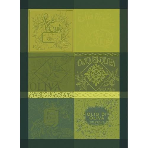 Garnier-Thiebaut 45481 Geschirrtuch Olives Vintage Vert 56 X77Cm Baumwolle von Garnier-Thiebaut USA