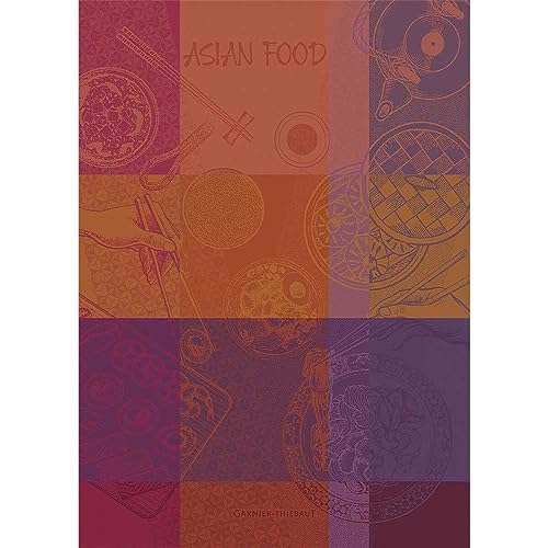 Garnier Thiebaut 46330 Geschirrtuch Asian Food Prune 56x77 cm Baumwolle von Garnier Thiebaut