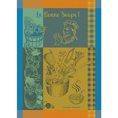 Garnier Thiebaut 46332 Geschirrtuch La Bonne Soupe Curcuma 56x77 cm Baumwolle von Garnier Thiebaut