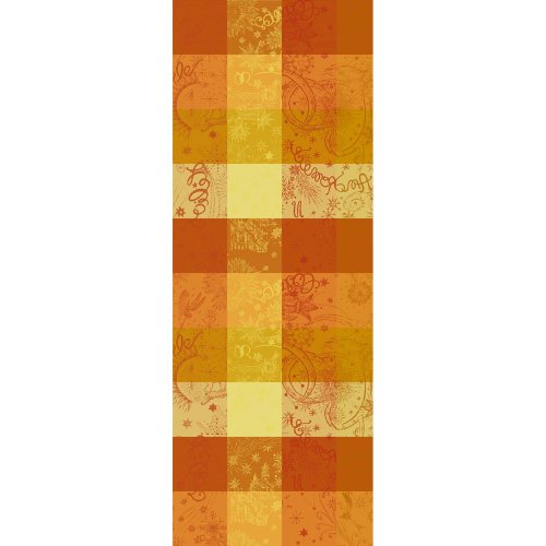 Garnier Thiebaut Damast Mille Couleurs Soleil Tischläufer 45/170 von Garnier