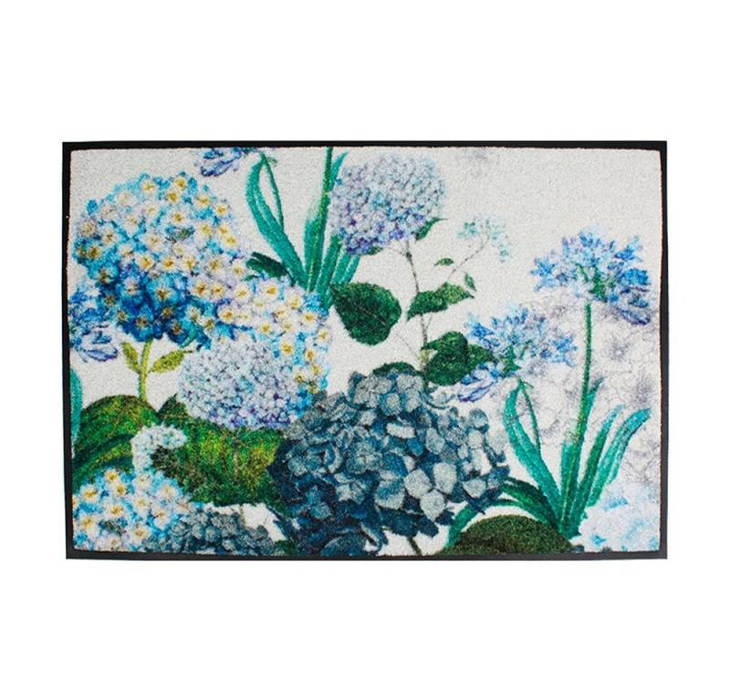 Garnier Thiebaut Fußmatte Garnier Thiebaut Fußmatte Hortensias bleu by Kleen-Tex wash & dry von Garnier Thiebaut