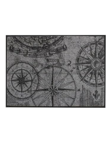 Garnier Thiebaut Fußmatte Naviguer Gris 50x75 cm Polyamid von Garnier Thiebaut