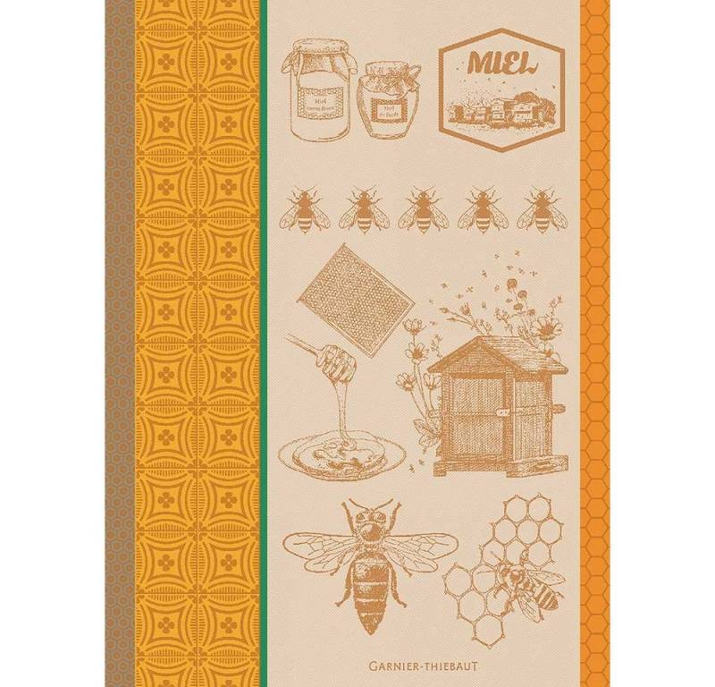 Garnier Thiebaut Geschirrtuch Garnier Thiebaut Geschirrtuch Miel Et Abeilles Ocre von Garnier Thiebaut