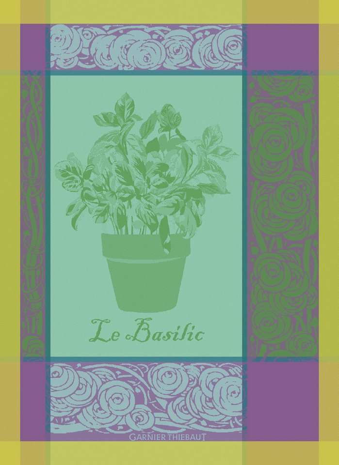 Garnier Thiebaut Geschirrtuch Geschirrtuch - Basilic Purple Garnier Thiebaut Geschirrtuch Geschirrtuch - Basilic Purple von Garnier Thiebaut