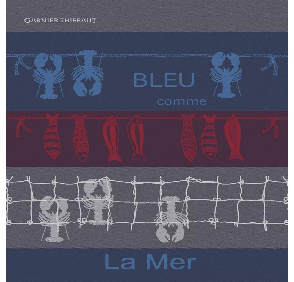 Garnier Thiebaut Geschirrtuch Geschirrtuch - Bleu comme la mer tricolore Garnier Thiebaut Geschirrtuch Geschirrtuch - Bleu comme la mer tricolore von Garnier Thiebaut