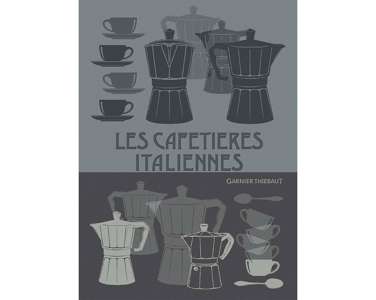 Garnier Thiebaut Geschirrtuch Geschirrtuch Cafetière italienne vert-de-gris 50x70 cm, (1-tlg., 1 x Geschirrtuch), jacquard-gewebt von Garnier Thiebaut