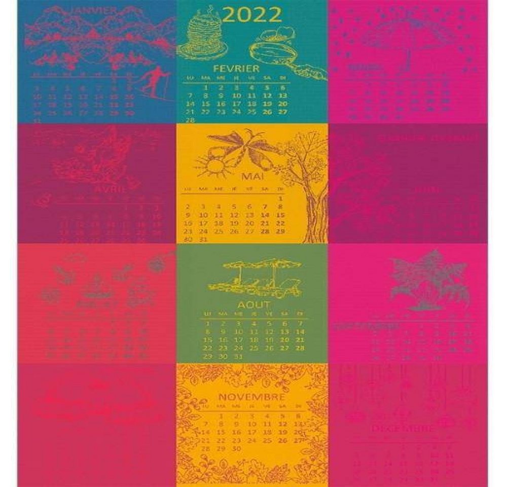 Garnier Thiebaut Geschirrtuch Geschirrtuch - Calendrier 2022 Celebration Garnier Thiebaut Geschirrtuch Geschirrtuch - Calendrier 2022 Celebration von Garnier Thiebaut