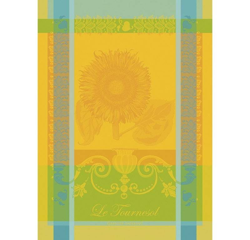 Garnier Thiebaut Geschirrtuch Geschirrtuch Le Tournesol Soleil 56x77 cm, (1-tlg., 1 x Geschirrtuch), jacquard-gewebt von Garnier Thiebaut