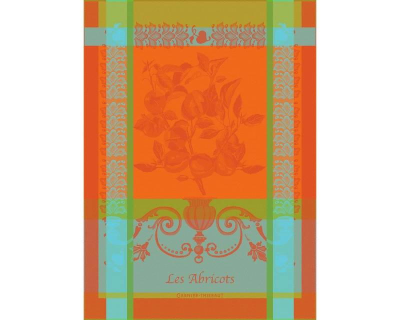 Garnier Thiebaut Geschirrtuch Geschirrtuch Les Abricots Orange 56x77 cm, (1-tlg., 1 x Geschirrtuch), jacquard-gewebt von Garnier Thiebaut