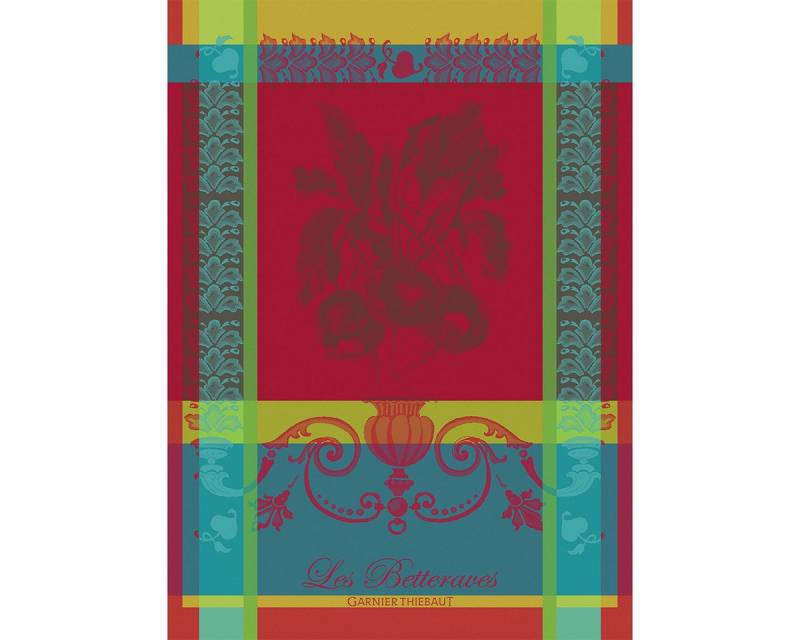 Garnier Thiebaut Geschirrtuch Geschirrtuch Les Betteraves Rouge 56x77 cm, (1-tlg., 1 x Geschirrtuch), jacquard-gewebt von Garnier Thiebaut