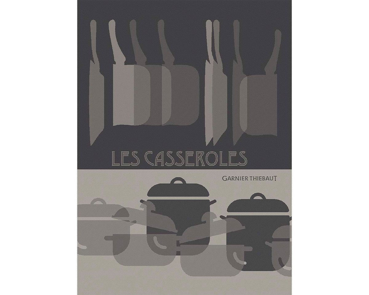 Garnier Thiebaut Geschirrtuch Geschirrtuch Les casseroles charbon 50x70 cm, (1-tlg., 1 x Geschirrtuch), jacquard-gewebt von Garnier Thiebaut